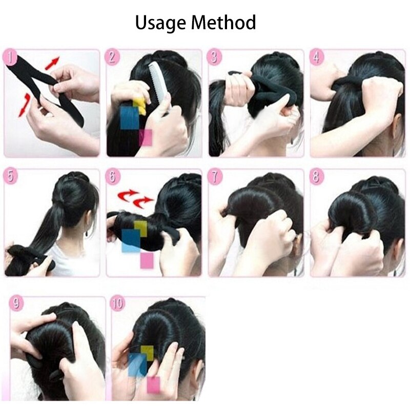 1Pcs Women Magic Foam Sponge Hairdisk Hair Device Donut Quick Messy Bun Updo Hair Clip Hair Accessories Hair fashion Tools