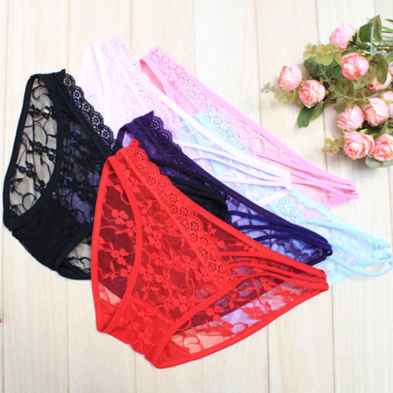 Sexy Women Underwear sexy lace women's panties transparent Female briefs seamless panties lingerie Ladies Lace G String Thongs