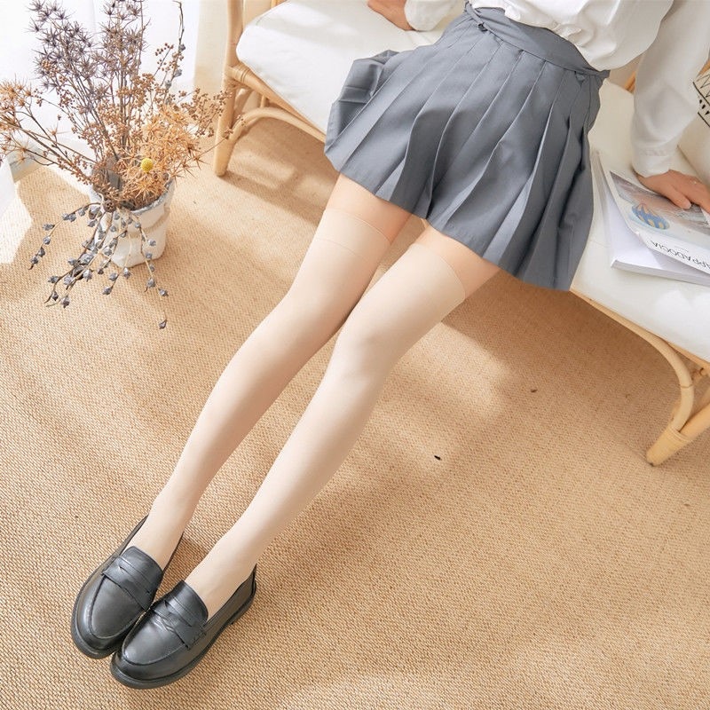 1 Pair Stripe Stockings Girls korean japanese kawaii lolita Socks Casual Thigh High Knee Socks Womens Long Socks