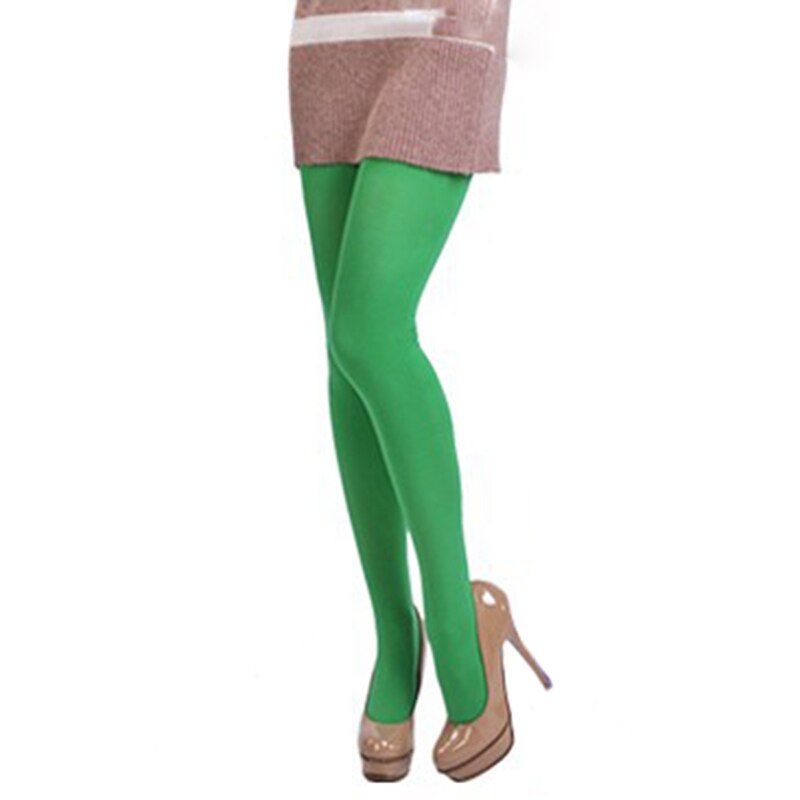 Sexy Candy Color Women 3D Opaque Velvet Thick Tights Fashion Tights Elastic Long legs thick Silk  Stockings