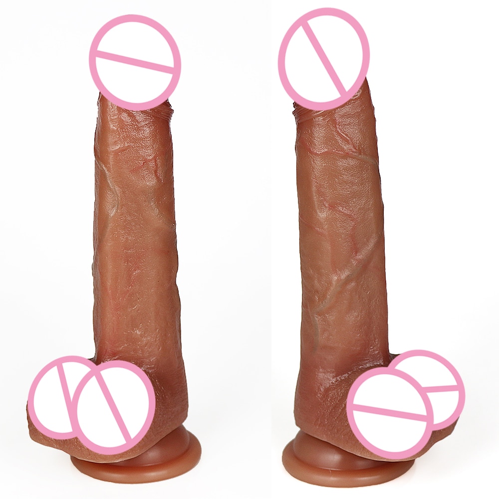 Skin Feeling Realistic Dildo Soft Silicone Material Huge Big Penis Suction Cup Sex Toys for Woman Strapon Female Masturbation
