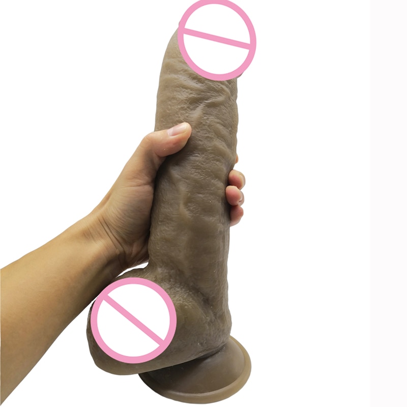 Super Big and Soft Dildo Suction Cup Realistic Glans Huge Penis Adult Toys for Couples Sex Clearance Insert Vagina or Anal Plug