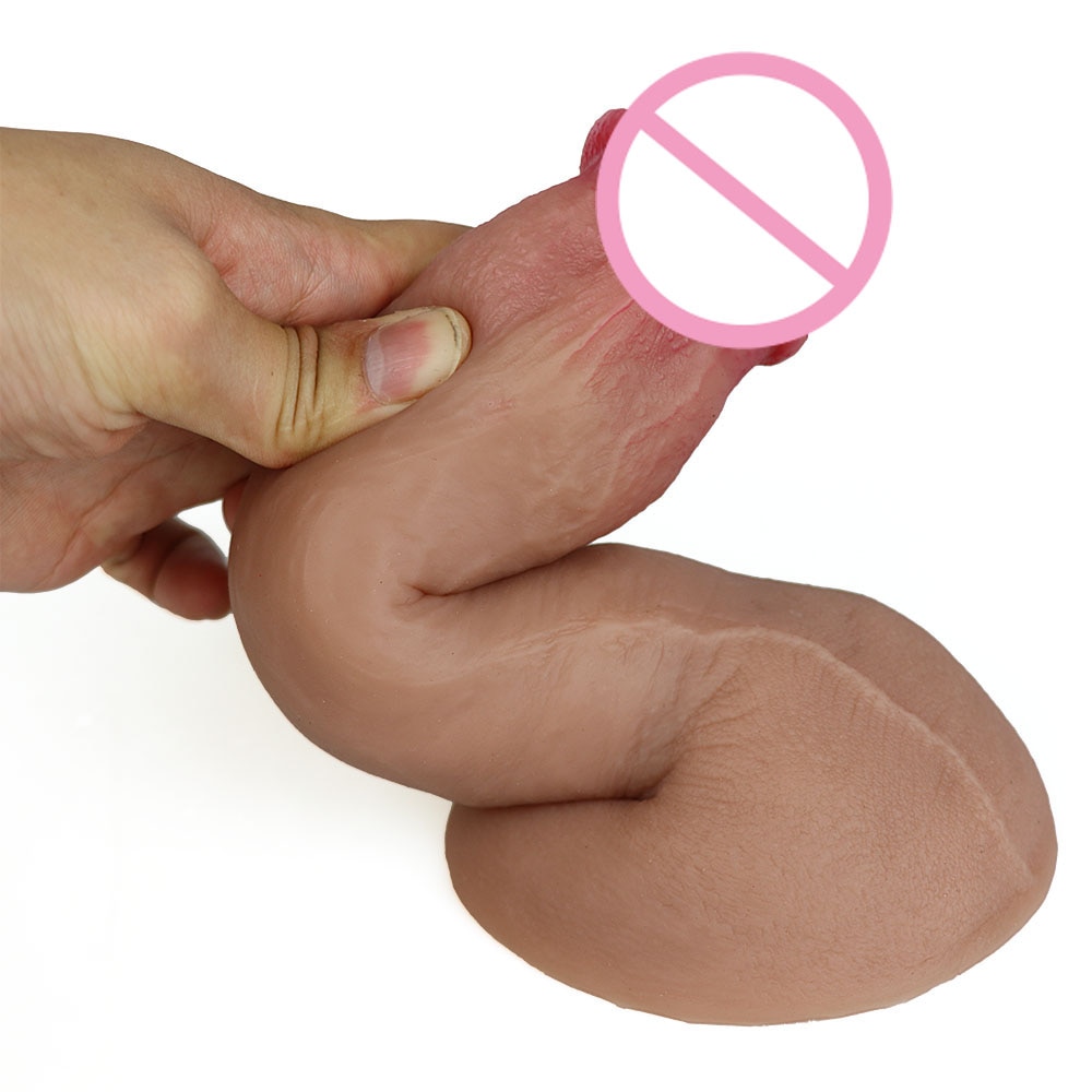 Skin Slicone Soft Suction Cup Big Huge Dildo Realistic Male Artificial Penis Dick Adult Sex Toys Women Strapon Dildos Products