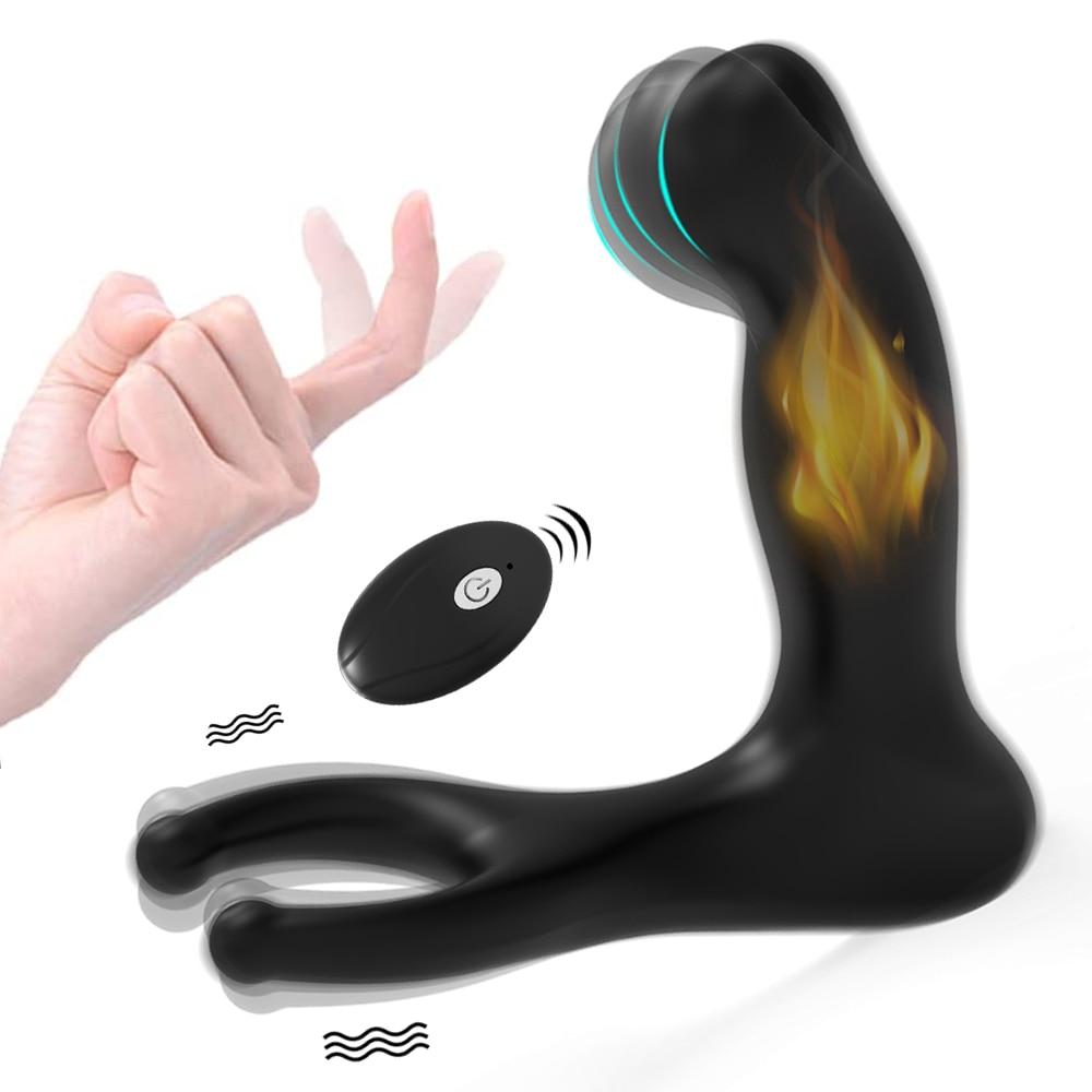Wiggle Prostate Massager Anal Vibrator Male Vibrators Anal Plug Sex Toys For Men Wireless Remote Butt Plug Adult Sex Toys