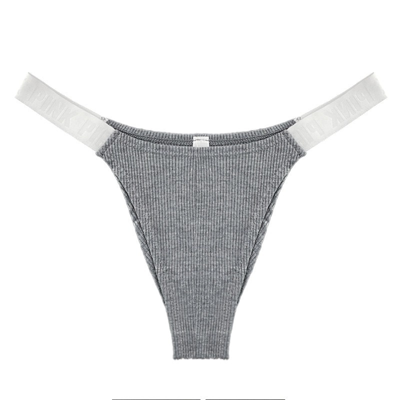 Fashion Seamless V Waist English Letter Elastic Band Underwear High Fork Thread Cotton Underpants Briefs Panties Sexy