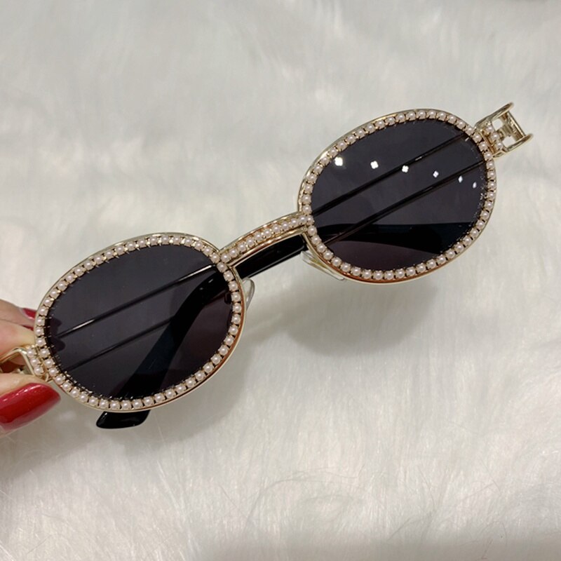 Blu-Ray Pretection Retro Round Sunglasses Women Vintage Steampunk Sun glasses For Men Clear lens Rhinestone sunglasses Oculos