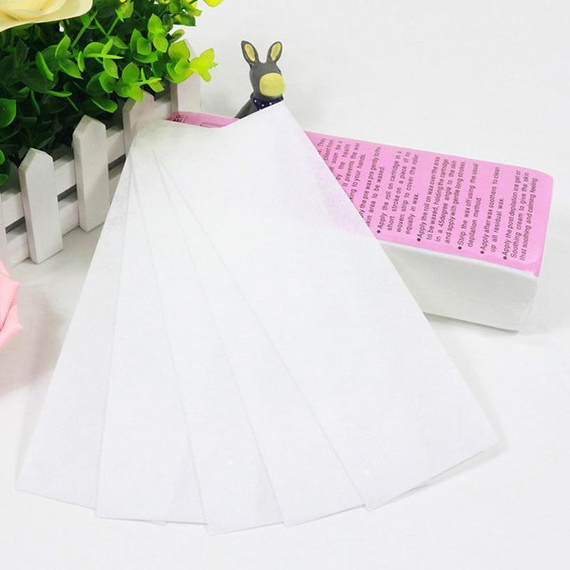 100pcs/set Disposable Hair Removal Wax Paper Non-woven Fabric Paper Beauty Supply Hair Special Wax Removal A7T3
