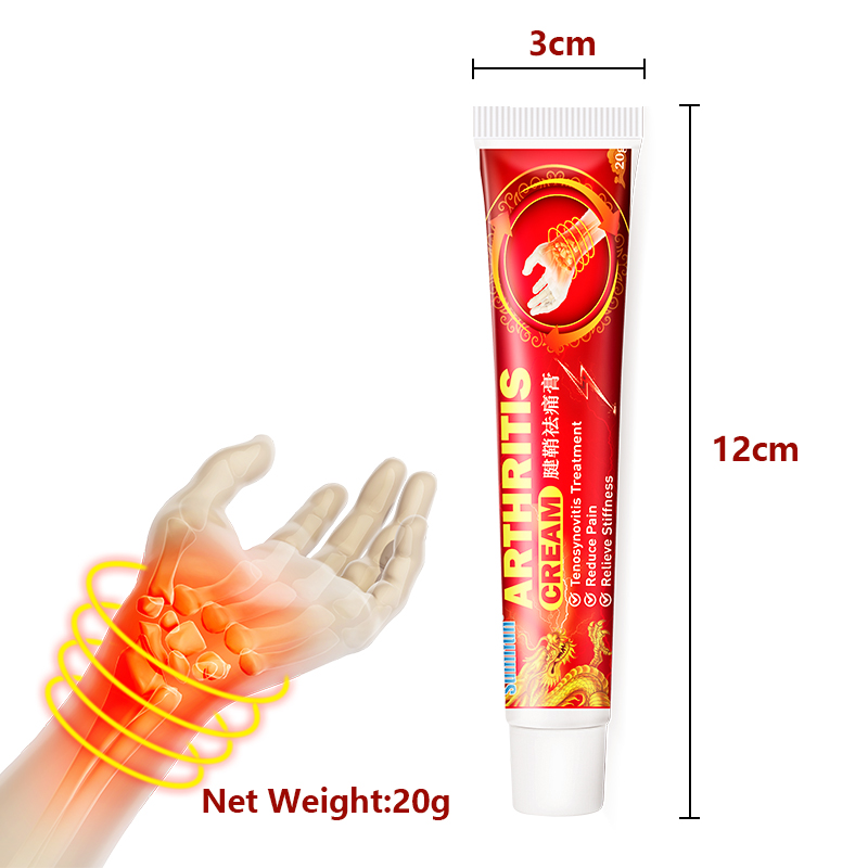 1Pcs 20g Anti Arthritis Joint Pain Relief Ointment Tenosynovitis Care Sports Support Cream Therapy Chinese medicine Plaster Hand