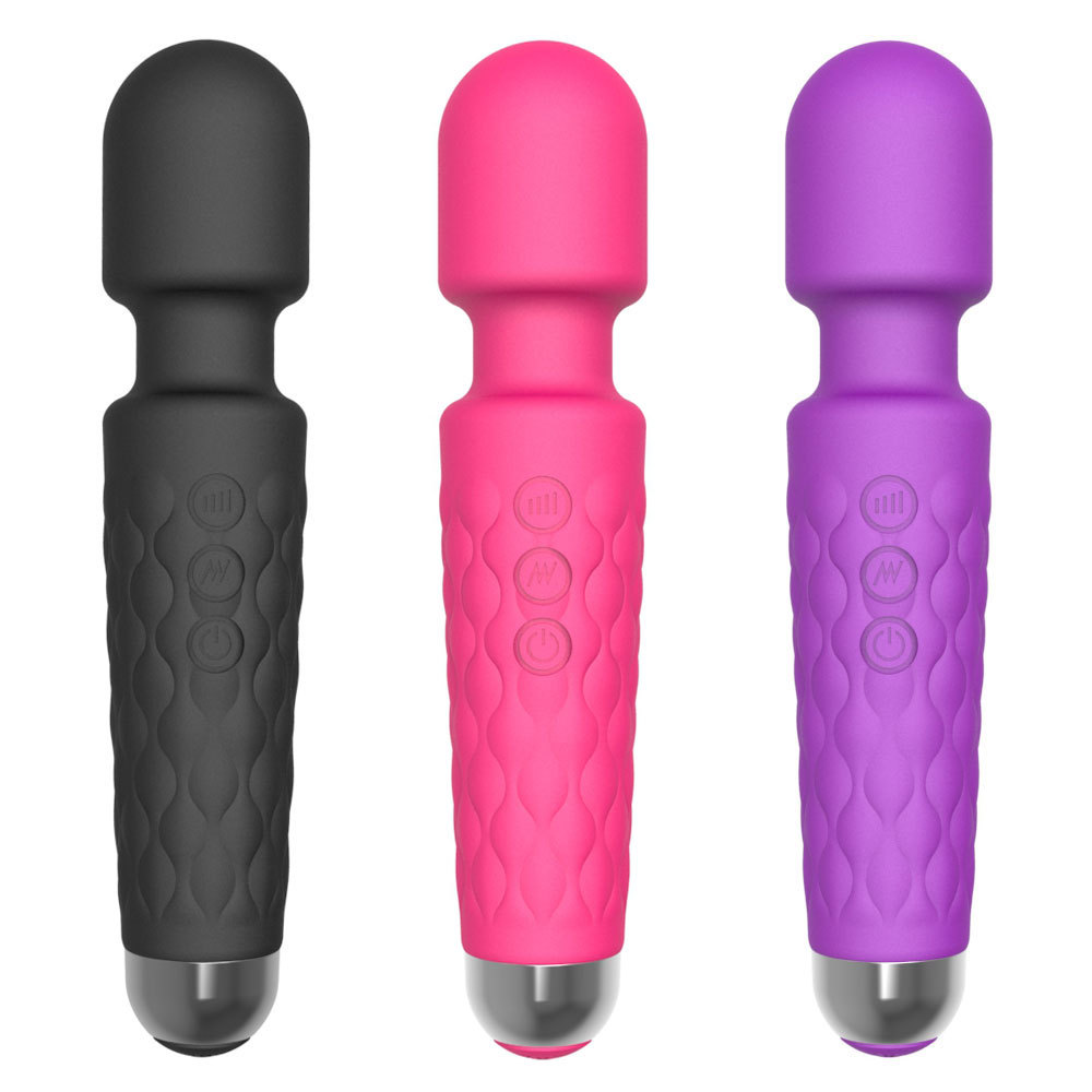 20 modes Powerful AV Vibrators Rechargeable Magic Wand Massager Clit Massage female Masturbation Silent Adult Sex Toys for Women