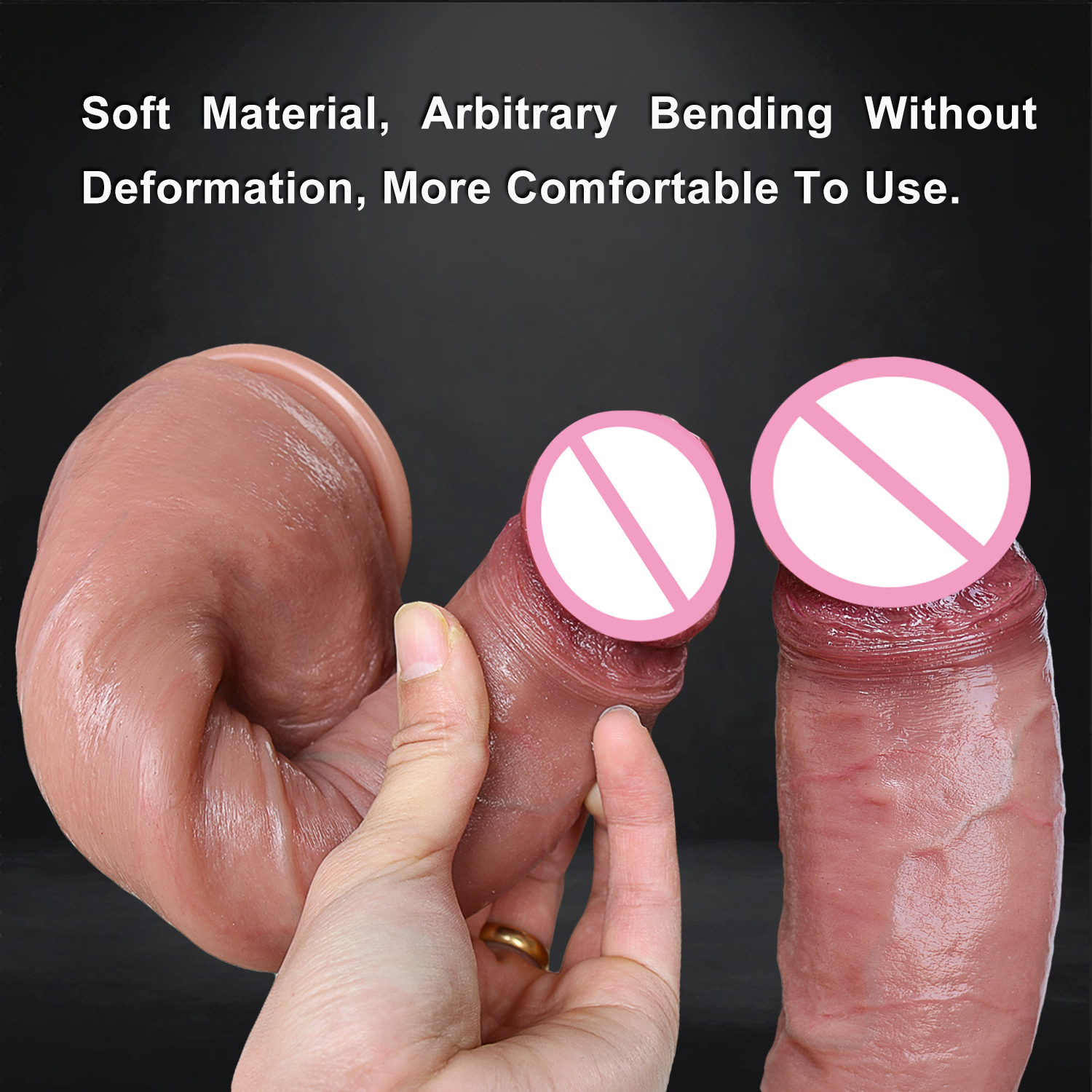 Cheap Real Skin Silicone Big Huge Dildo Realistic Suction Cup Dick Male Artificial Rubber Penis Anal Sex Toys For Women Cock