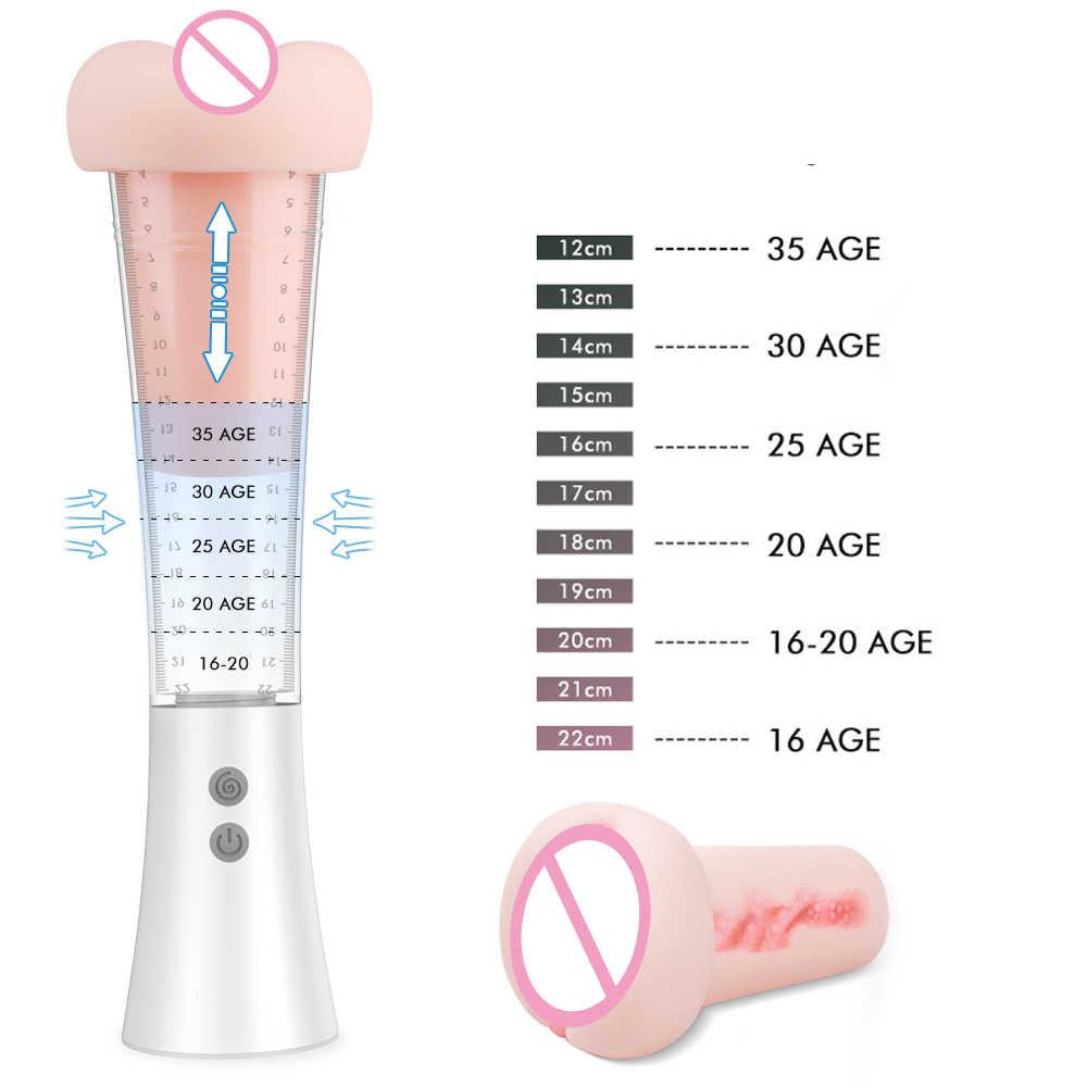 Penis Pump Sex Toys For Men Enlarger Male Masturbator Vacuum Pump Penis Extender Enlargement USB Rechargeable Masturbation Cup