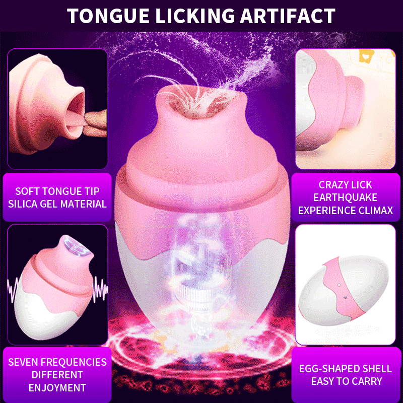 Powerful Vibrator for woman Nipple Sucker Clitoris Stimulation Waterproof G-spot Charge Tongue vibrator Adut Sex Toys for Women