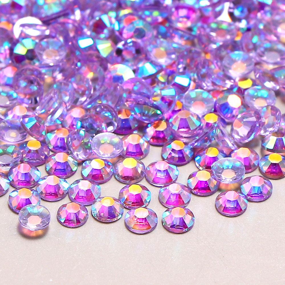 1000pcs Colorful Crystal AB Glitter Rhinestones 2 3 4mm Resin Flatback Nail Decor Strass Gem DIY Jewelry Making Accessories