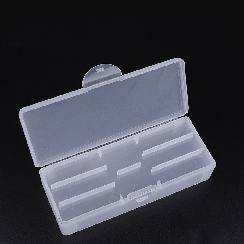 1Pc Rectangle Double-layer Nail Art Tool Empty Storage Box Tweezers Clippers Pens Polishing Nail Buffer Files Plastic Container