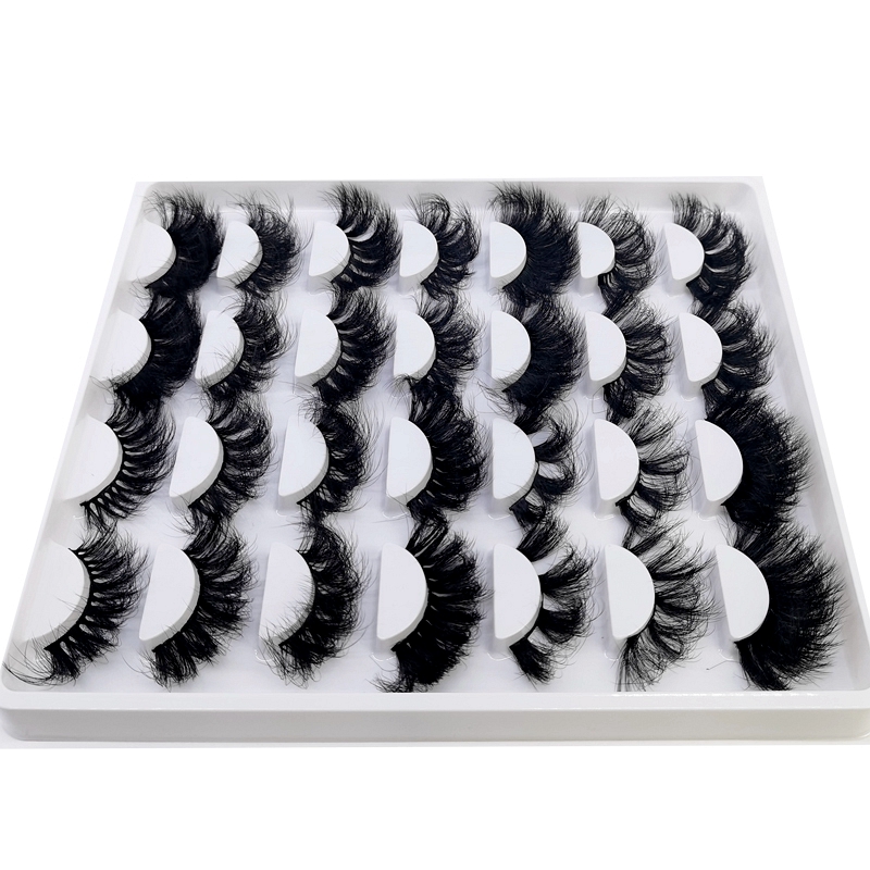 5/14Pairs Fluffy Lashes 10-25mm 3D Mink Lashes Long Thick Natural False Eyelashes Wholesale Lashes Vendors Makeup Mink Eyelashes