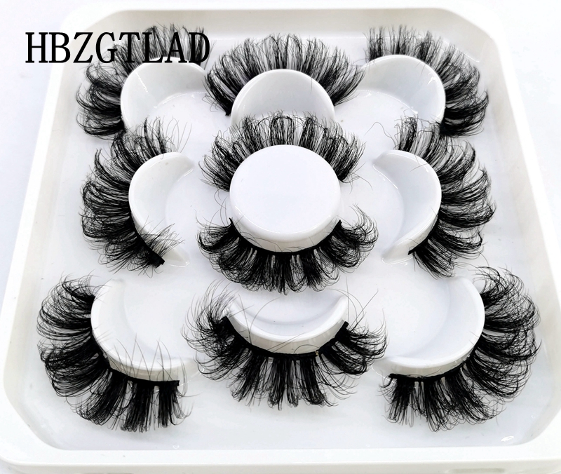 New 5 pairs natural false eyelashes fake lashes long makeup 3d mink lashes eyelash extension mink eyelashes for beauty 9D14