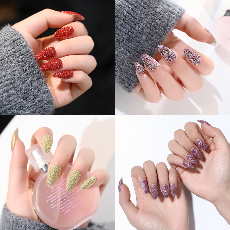 Free shipping fake nails Nail Art Decorations 24pcs Fake Nails Solid Color Frosted Matte Full Cover новогодние накладные ногти