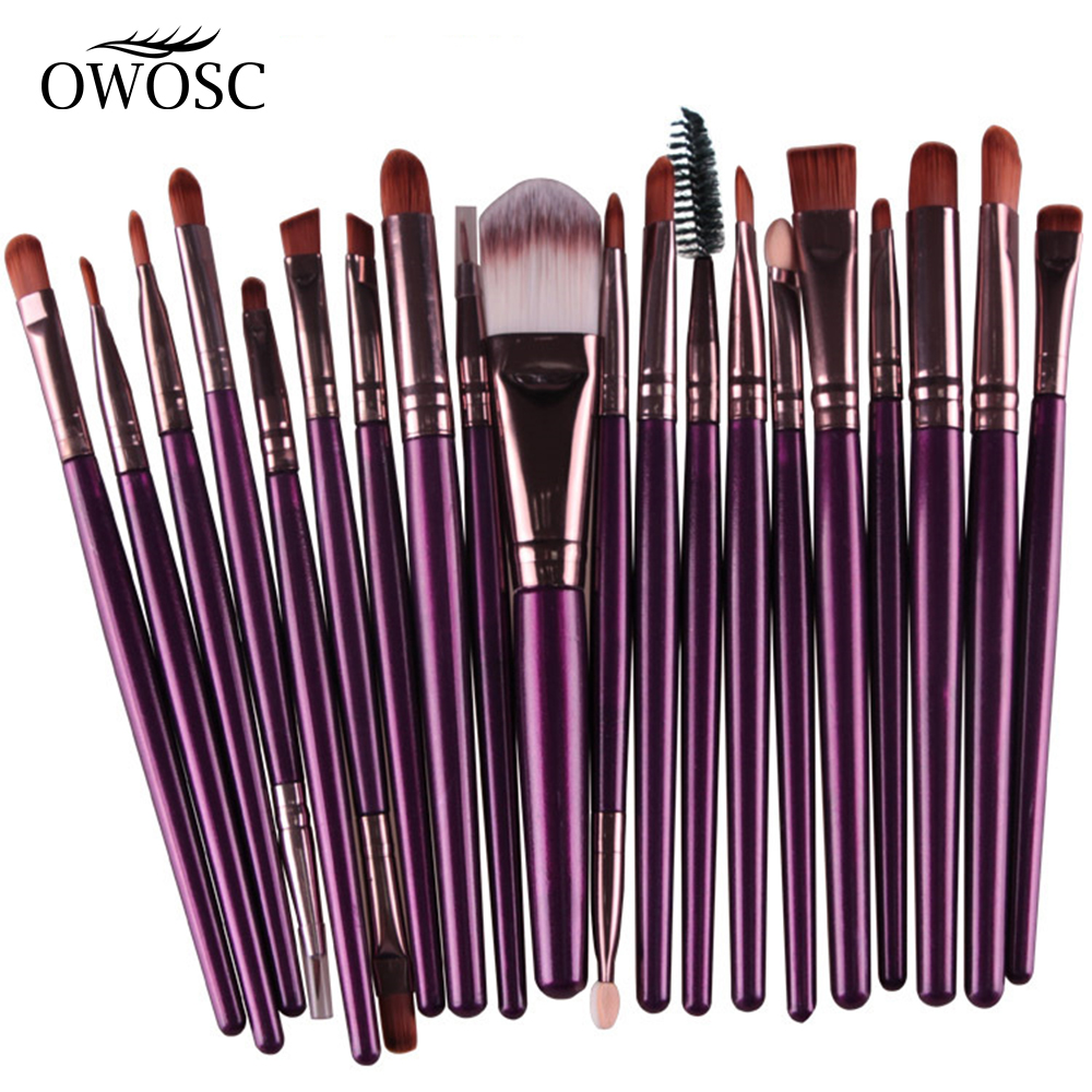 OWOSC 20/5Pcs Makeup Brush Set Cosmetic Powder Eye Shadow Eyeliner Foundation Blush Blend Beauty woman makeup brushes Maquiagem