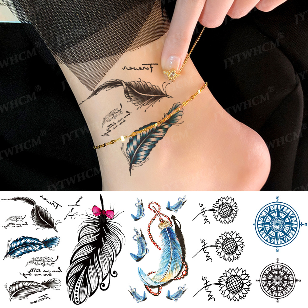 Planet Foot Tattoo Sticker Waterproof Temporary Tattoos For Children Art Hand Transfer Tattoos Lettering Girl Women Stickers