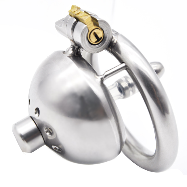 CHASTE BIRD 304 stainless steel  Male Chastity Device Super Small Short Cock Cage with Stealth lock  Ring Sex Toy A269