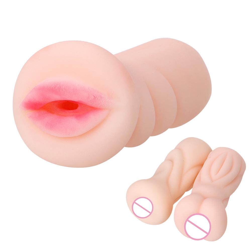 OLO Sex Toys Male Masturbation Realistic Vagina Artificial Anal Mouth Oral Sex Deep Throat for Men Silicone No Vibrator