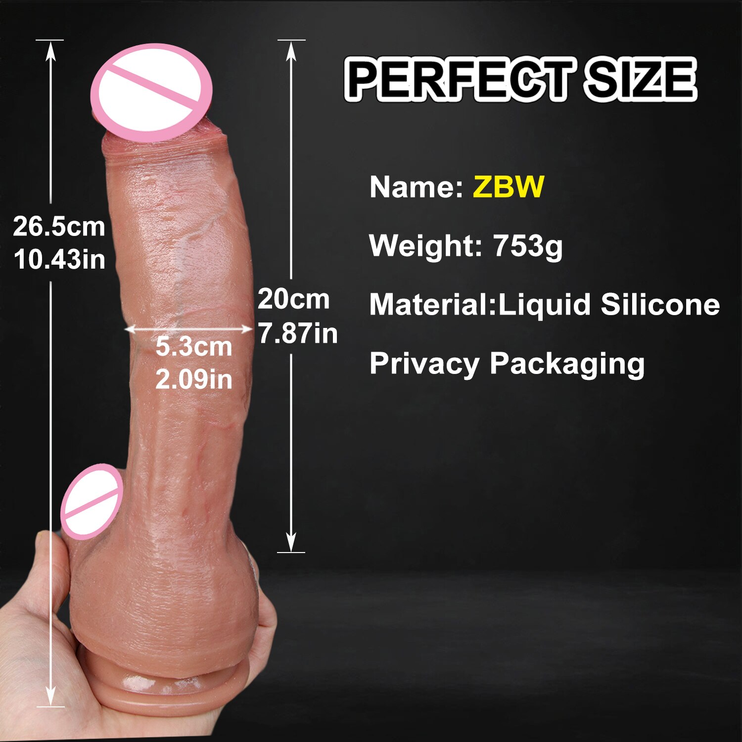 12.6in Soft Realistic Thick Huge Dildo Powerful Suction Cup Penis Strap on Masturbators Dick Butt Plug Adult Toys for Men Women